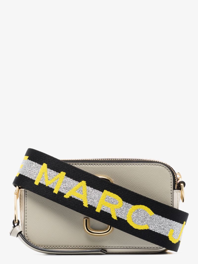 Neutral Snapshot Leather Cross Body Bag
