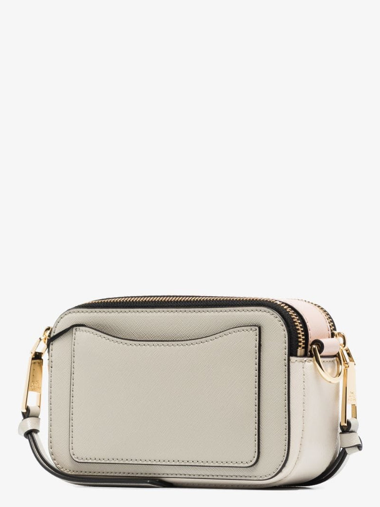 Neutral Snapshot Leather Cross Body Bag