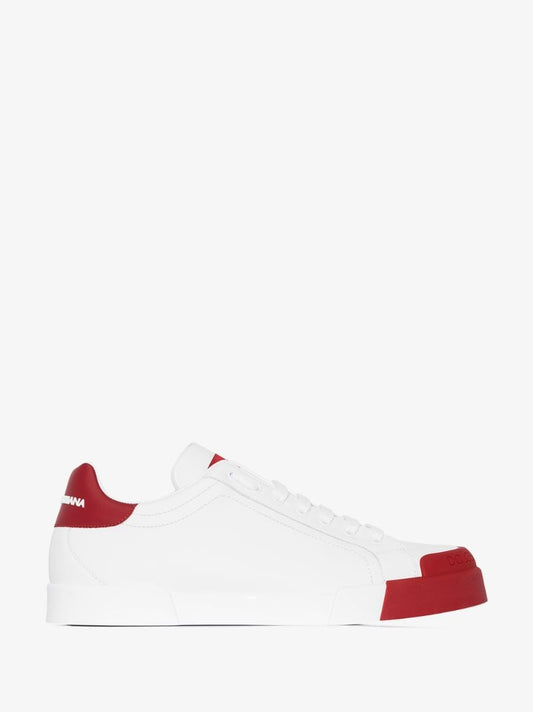 White Portofino Leather Sneakers