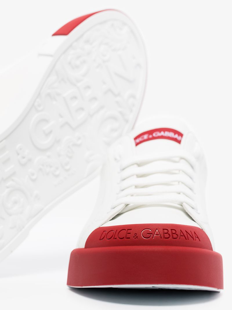 White Portofino Leather Sneakers