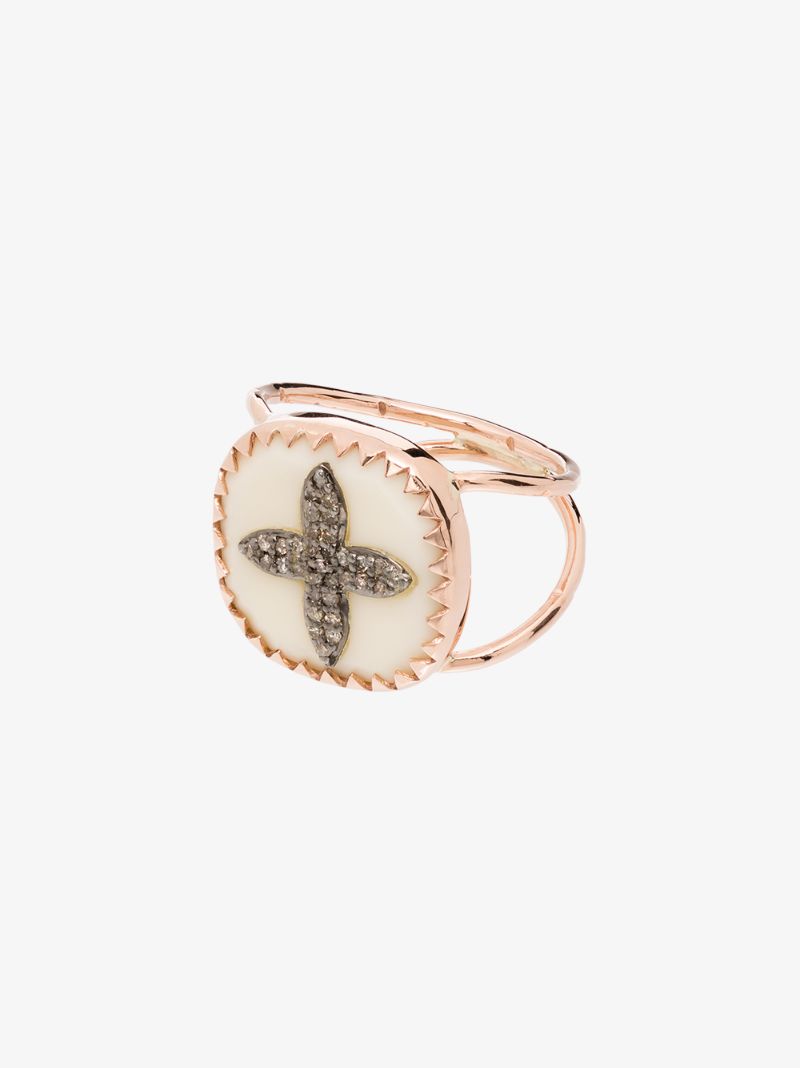9k Rose Gold Bowie No. 2 Diamond Ring