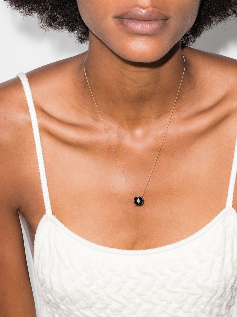 9k Rose Gold Pierrot No. 2 Diamond Necklace