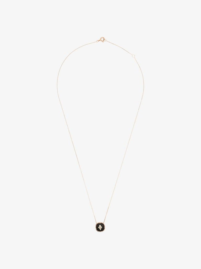 9k Rose Gold Pierrot No. 2 Diamond Necklace