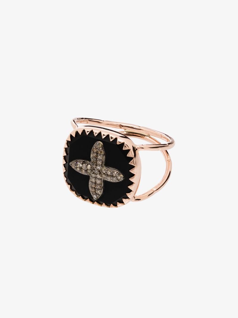 9k Rose Gold Bowie No. 2 Diamond Ring