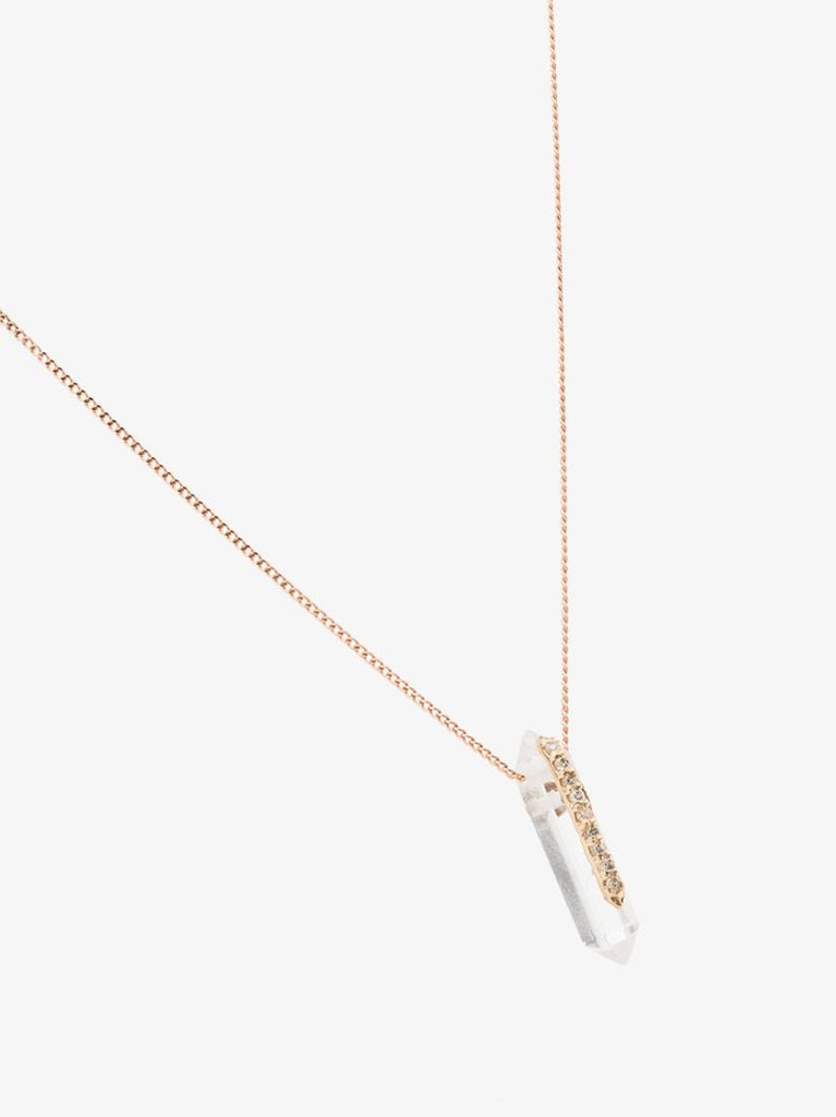 9k Yellow Gold Moon No. 1 Diamond Necklace