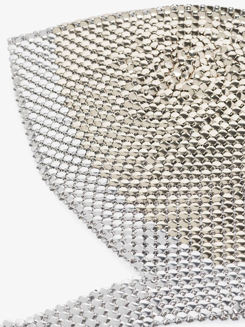 Silver Tone Chainmail Headband