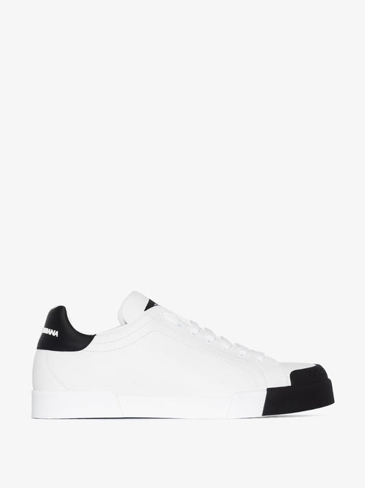 White Portofino Leather Sneakers