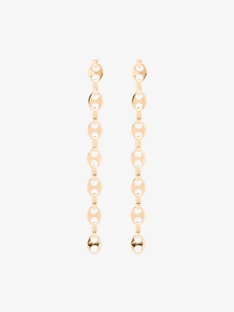 Gold Tone Nano Eight Earrings
