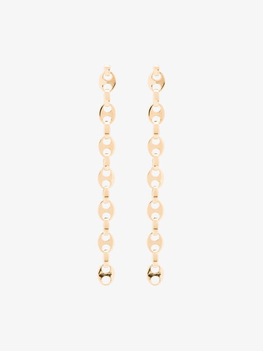 Gold Tone Nano Eight Earrings