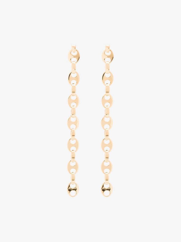 Gold Tone Nano Eight Earrings