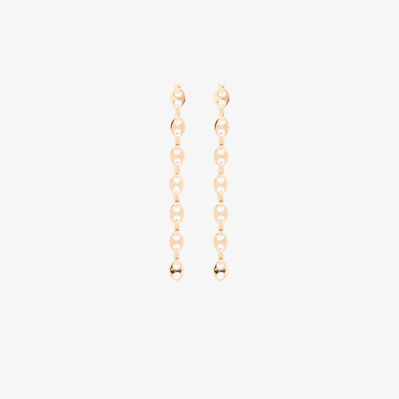 Gold Tone Nano Eight Earrings