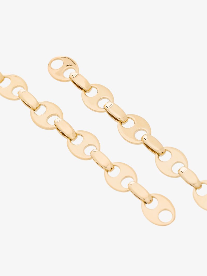 Gold Tone Nano Eight Earrings