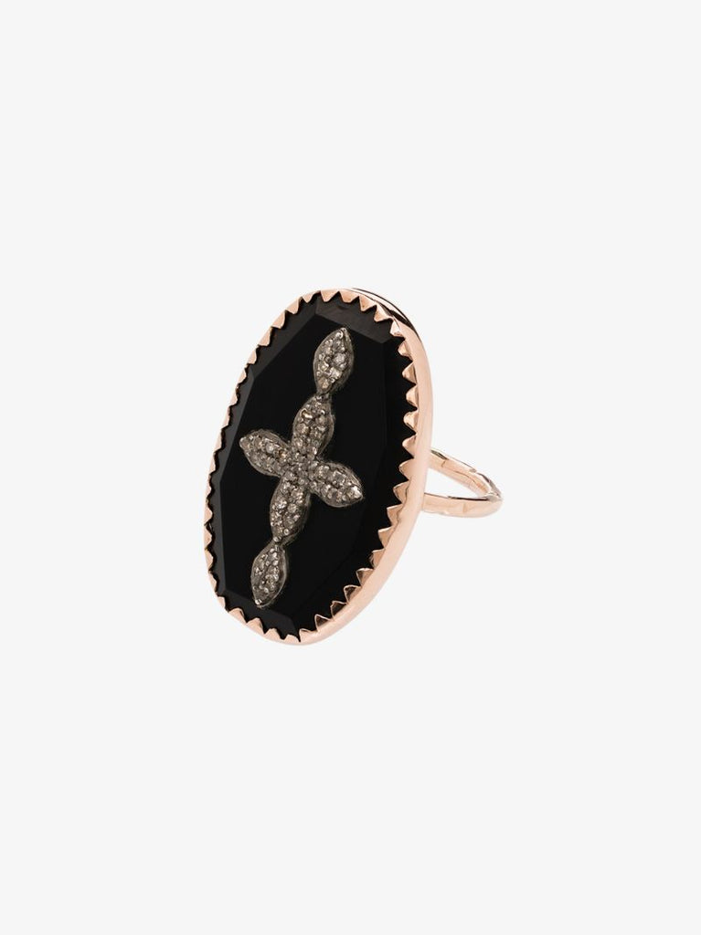 9k Rose Gold Bowie No. 3 Diamond Ring
