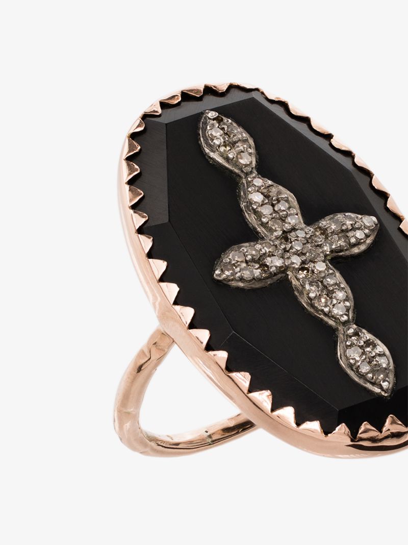 9k Rose Gold Bowie No. 3 Diamond Ring
