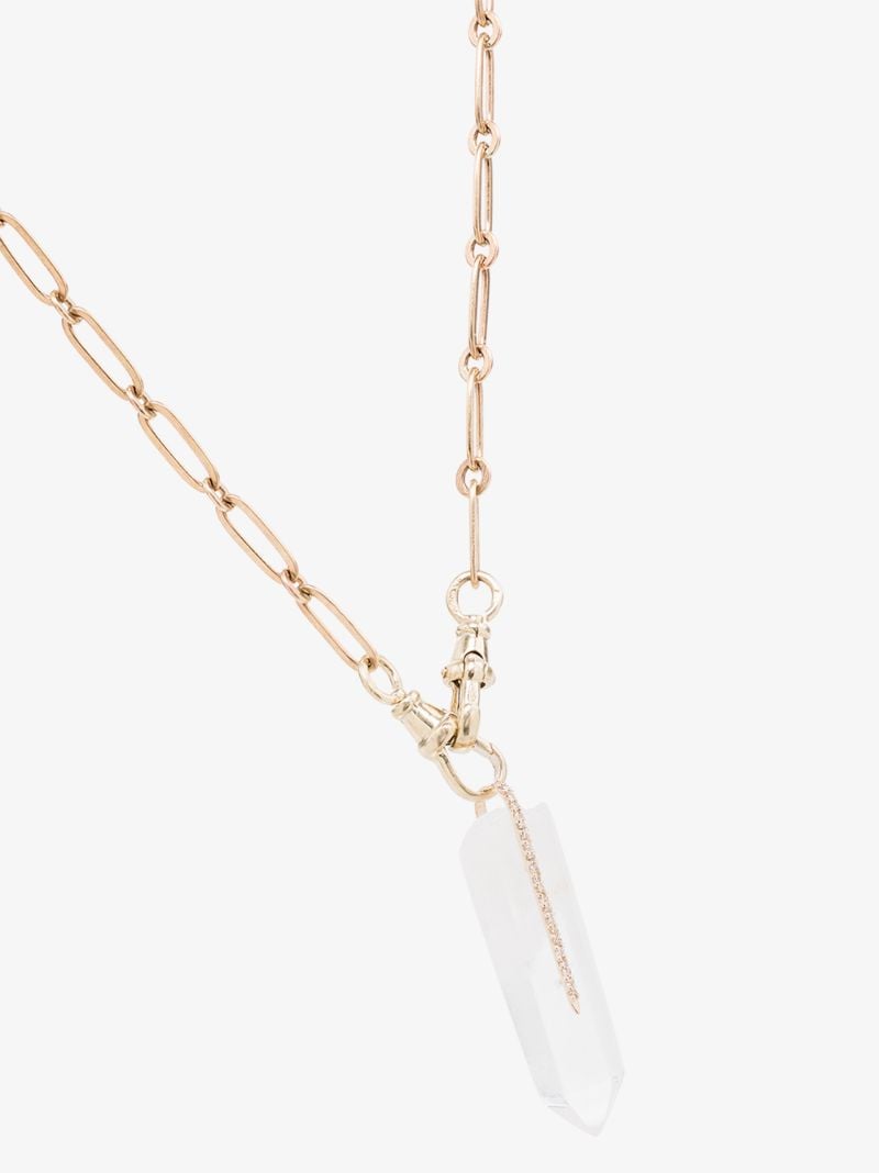 9k Yellow Gold Moon No. 2 Diamond Necklace