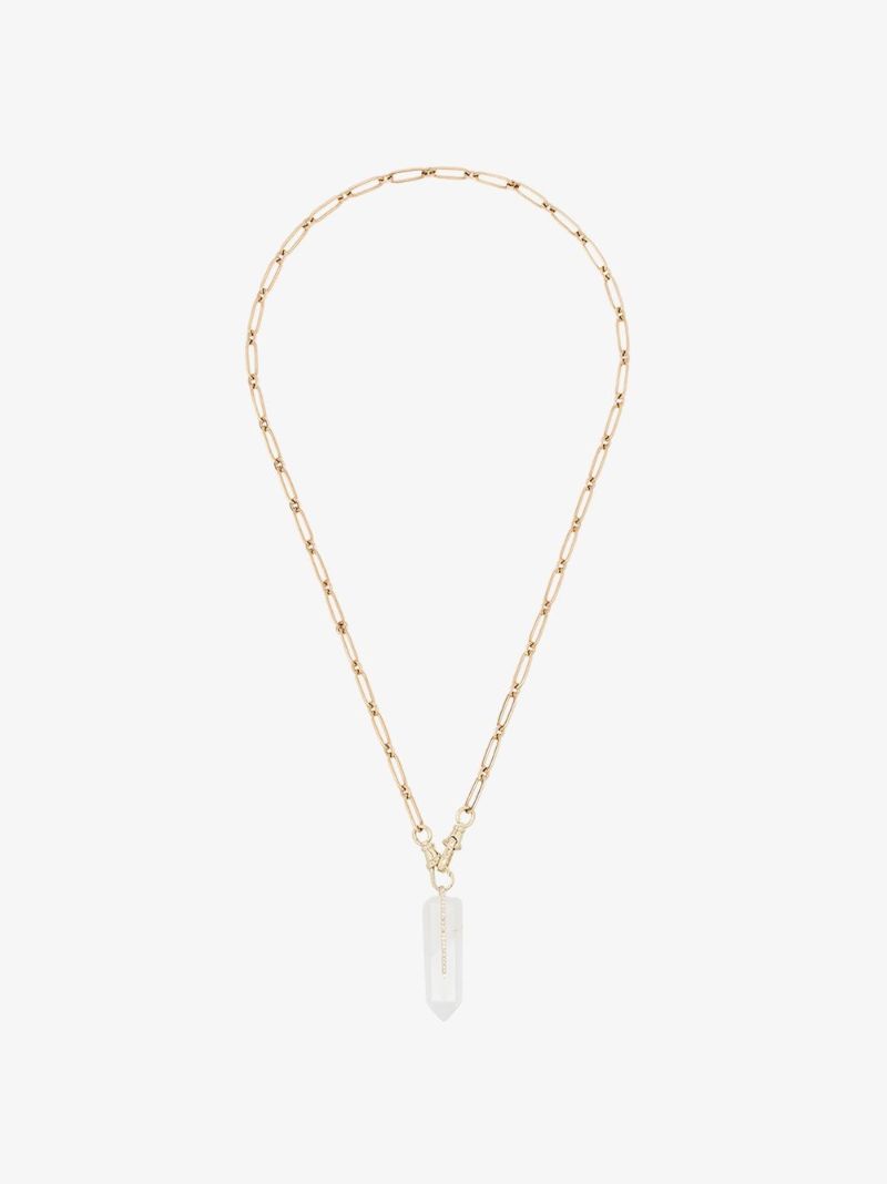 9k Yellow Gold Moon No. 2 Diamond Necklace