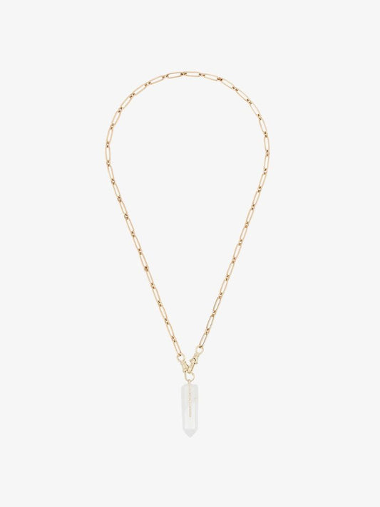 9k Yellow Gold Moon No. 2 Diamond Necklace