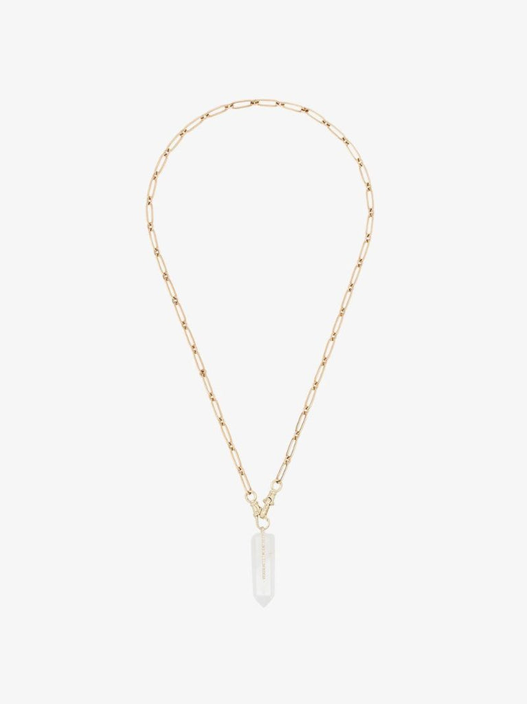 9k Yellow Gold Moon No. 2 Diamond Necklace