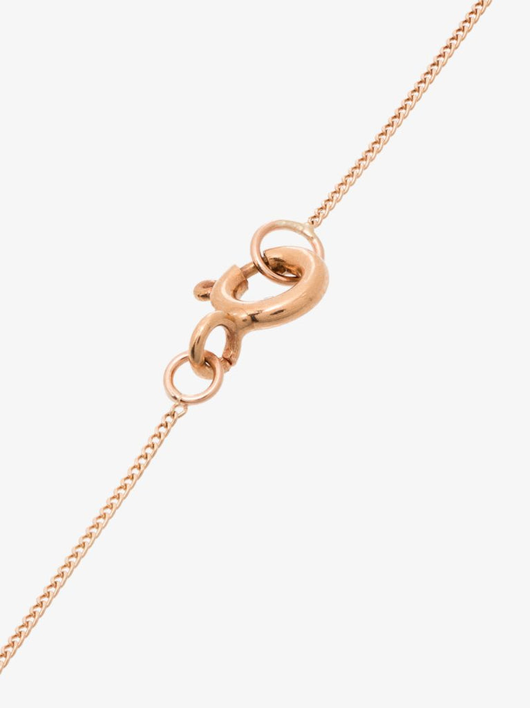 9k Rose Gold Bowie Turquoise Necklace