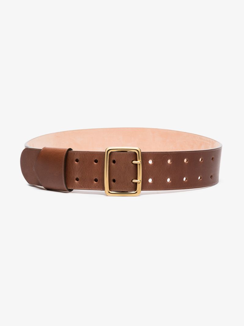 Brown Franckie Wide Leather Belt