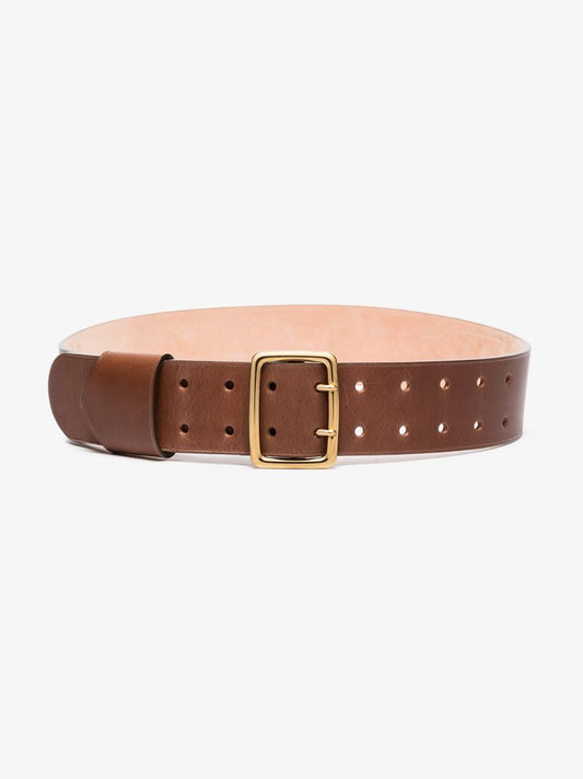 Brown Franckie Wide Leather Belt