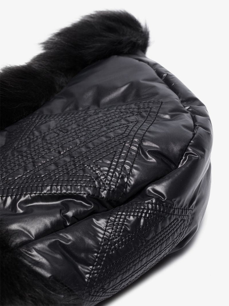 Black Faux Fur Hood