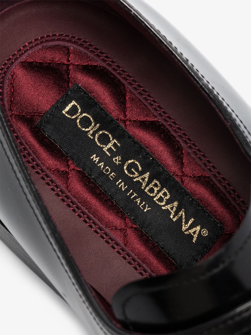 Black Buckled Leather Monk Shoes