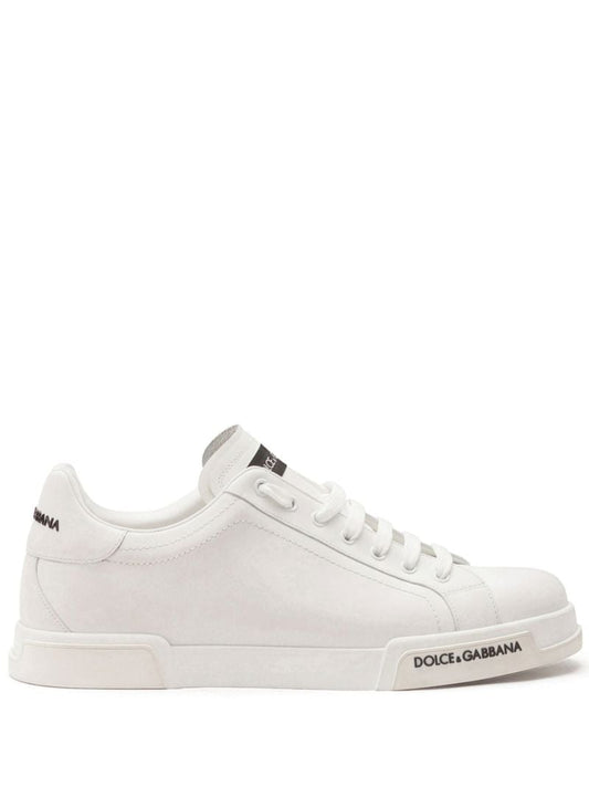 White Portofino Leather Sneakers