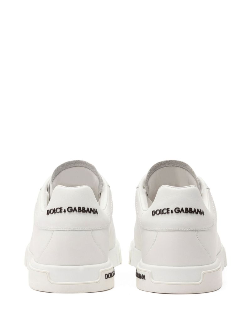 White Portofino Leather Sneakers