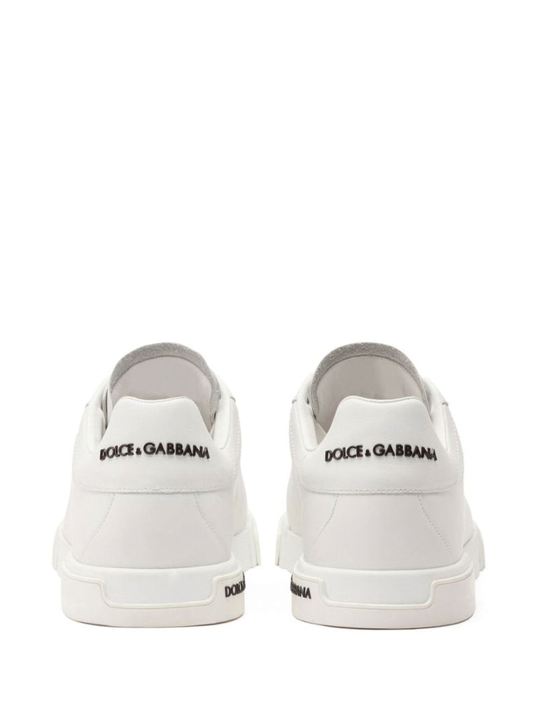 White Portofino Leather Sneakers