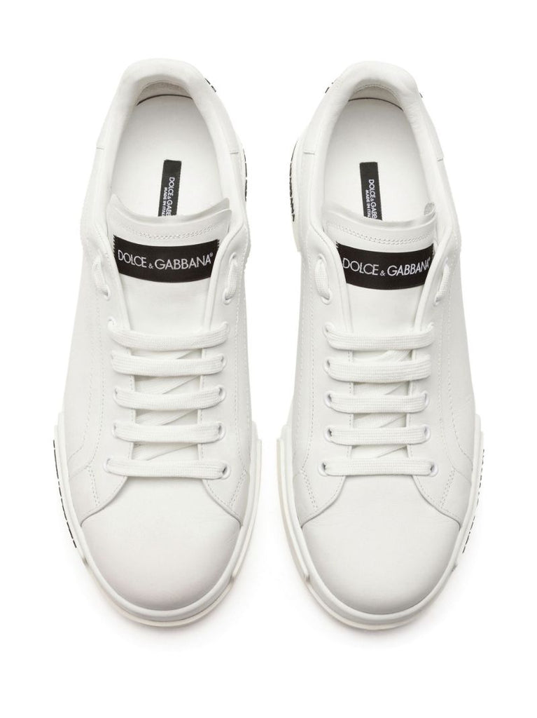 White Portofino Leather Sneakers