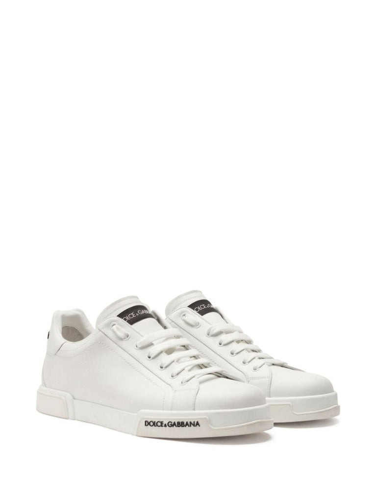 White Portofino Leather Sneakers