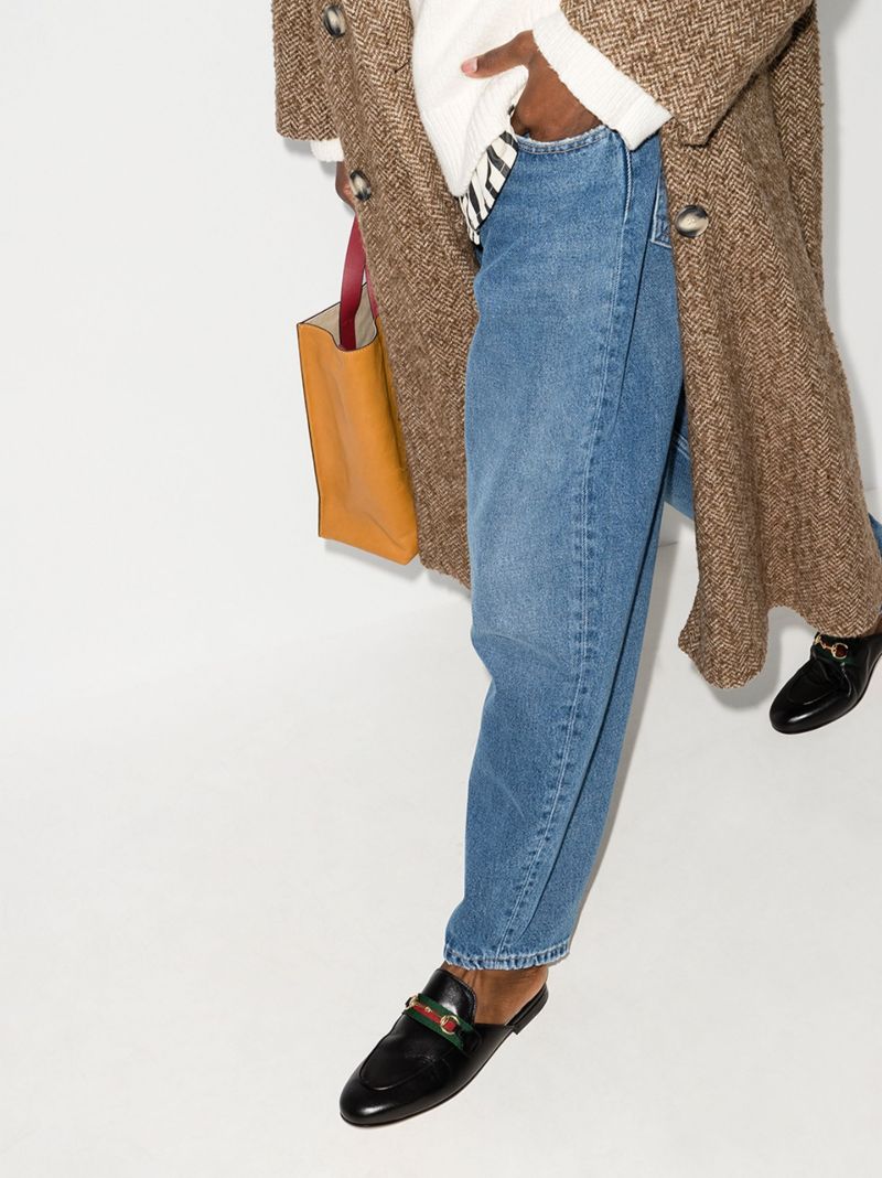 Black Princetown Leather Mules