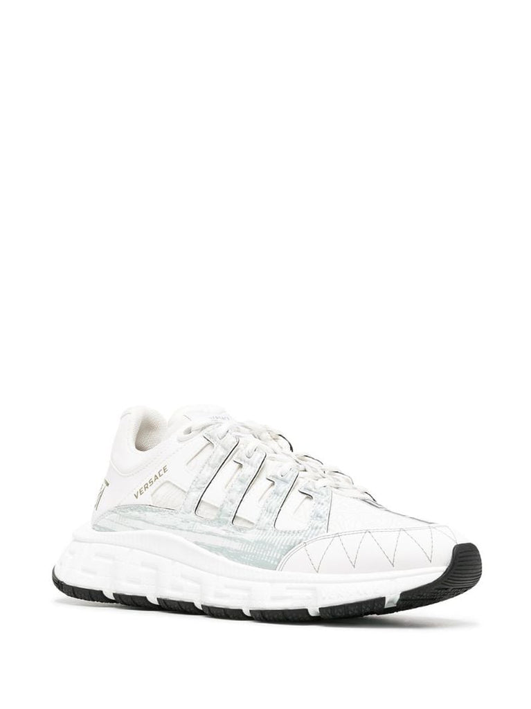 White Trigreca Leather Sneakers