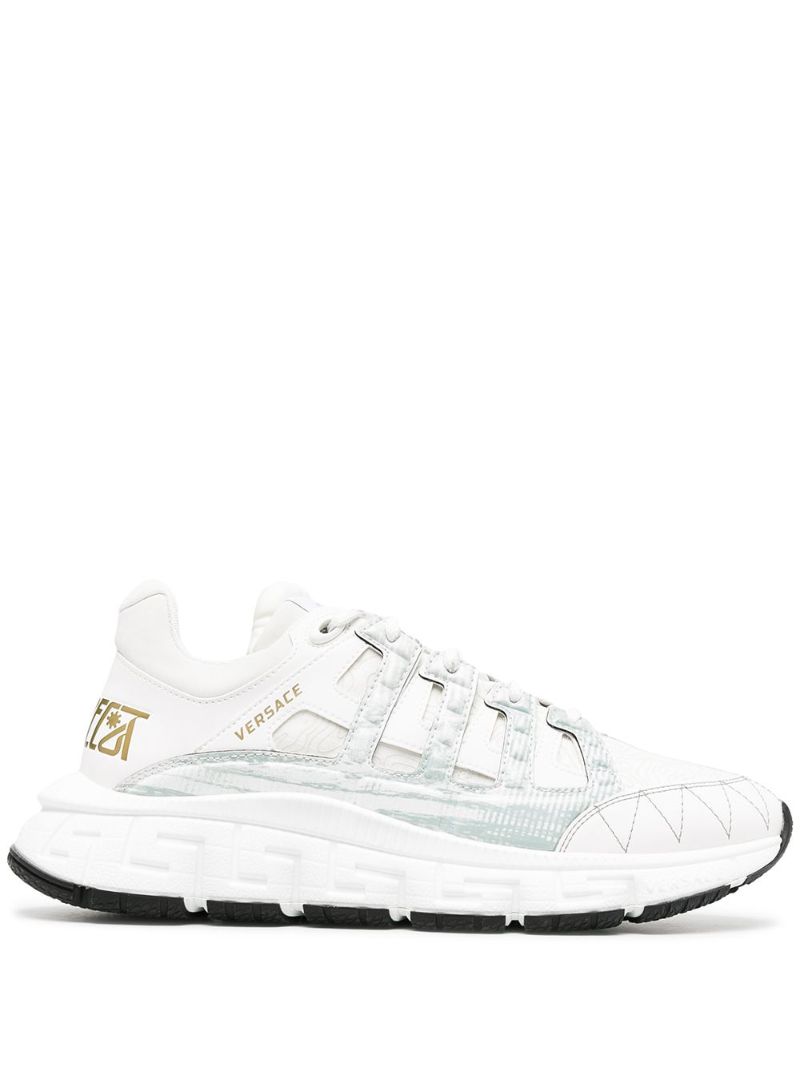 White Trigreca Leather Sneakers
