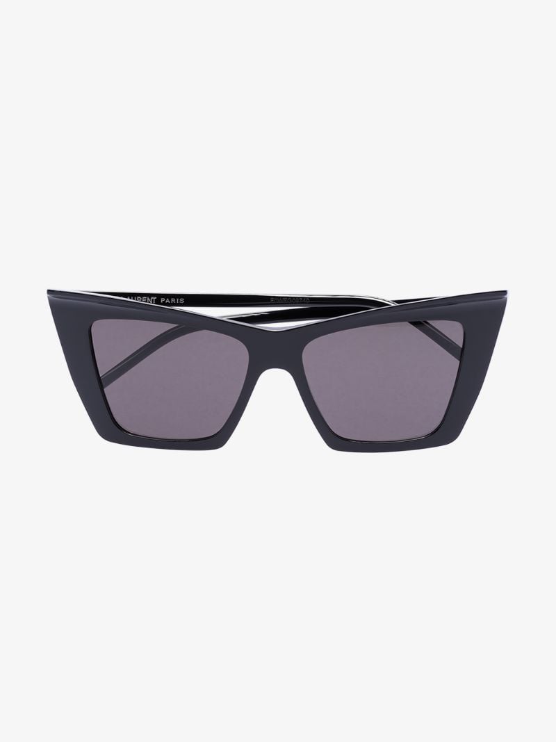 Black 372 Sharp Cat Eye Sunglasses