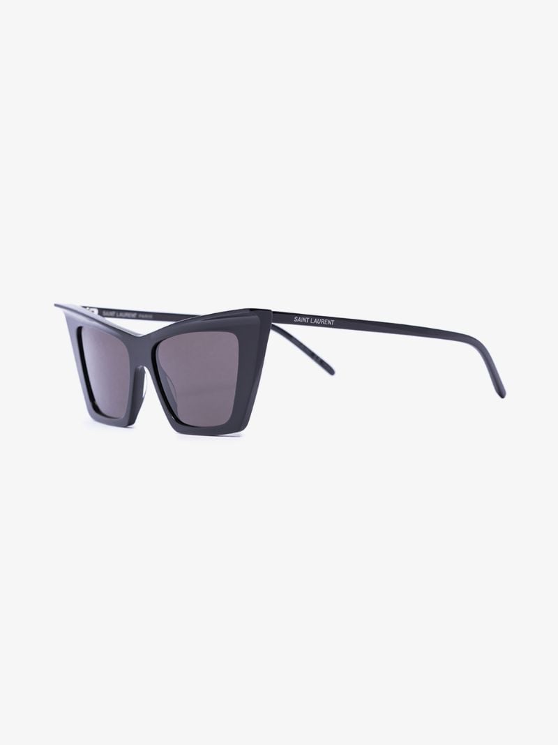 Black 372 Sharp Cat Eye Sunglasses