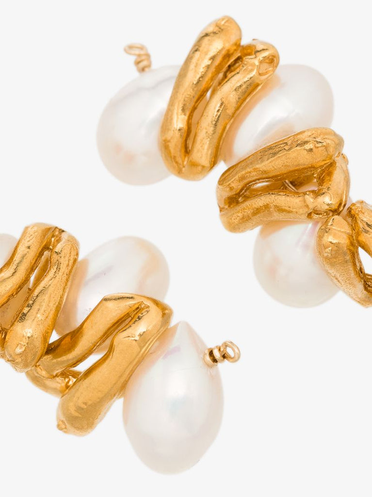 Gold-plated Calliope Pearl Earrings