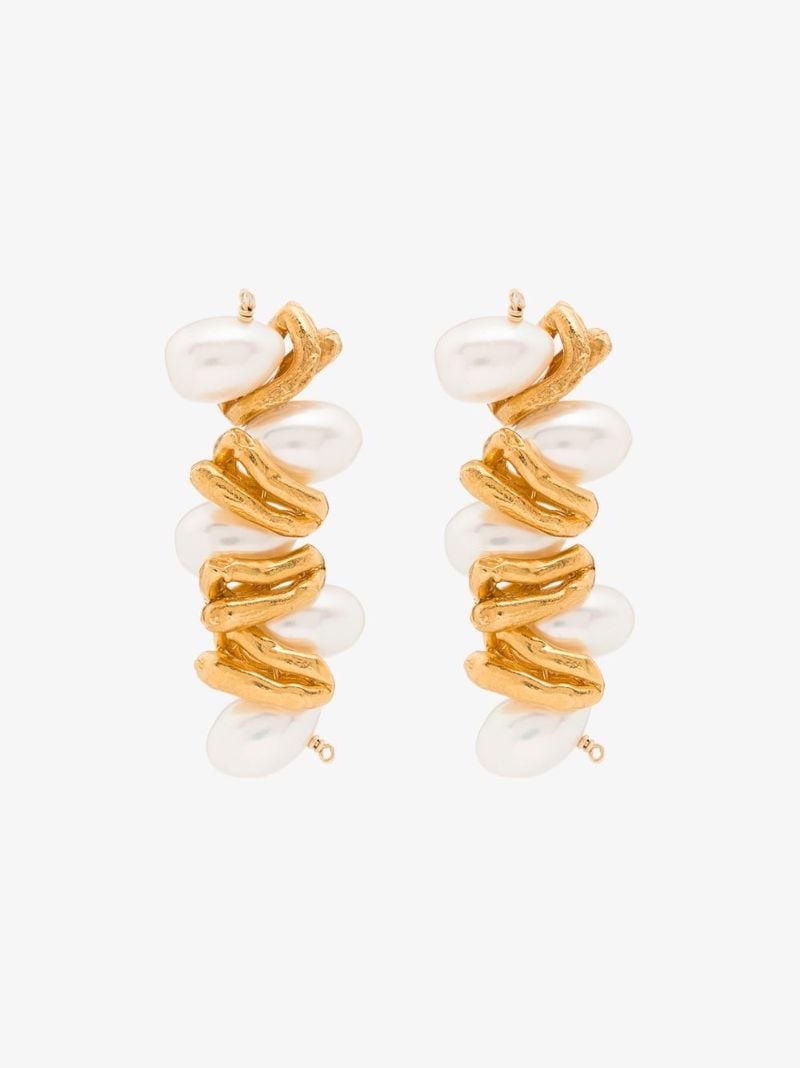 Gold-plated Calliope Pearl Earrings