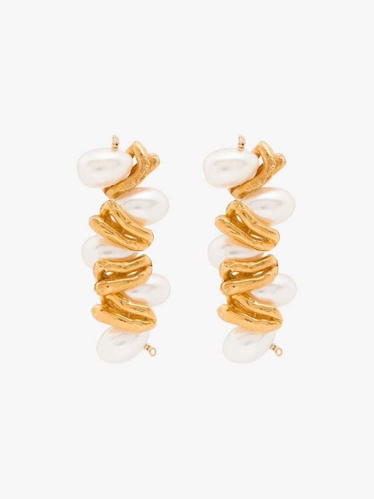 Gold-plated Calliope Pearl Earrings