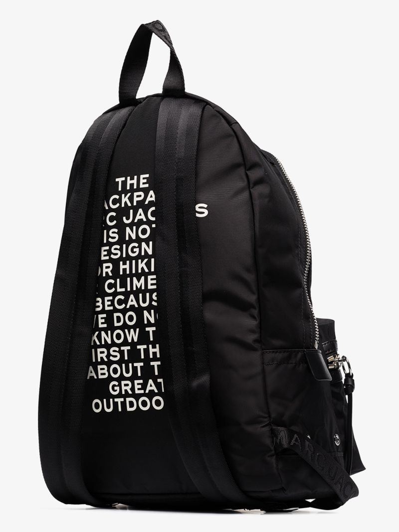 Black Large Logo Backpack