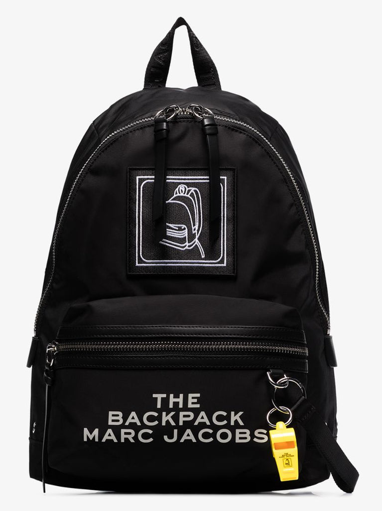 Black Large Logo Backpack