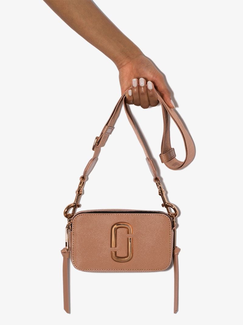 Pink Snapshot Leather Cross Body Bag