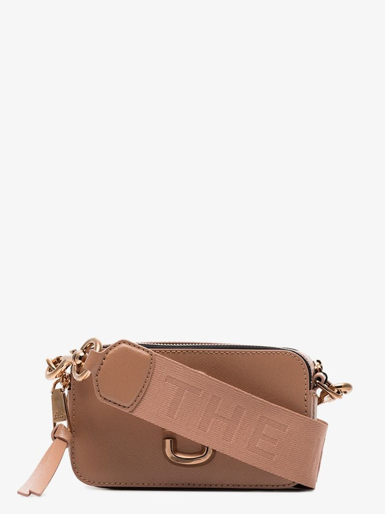 Pink Snapshot Leather Cross Body Bag