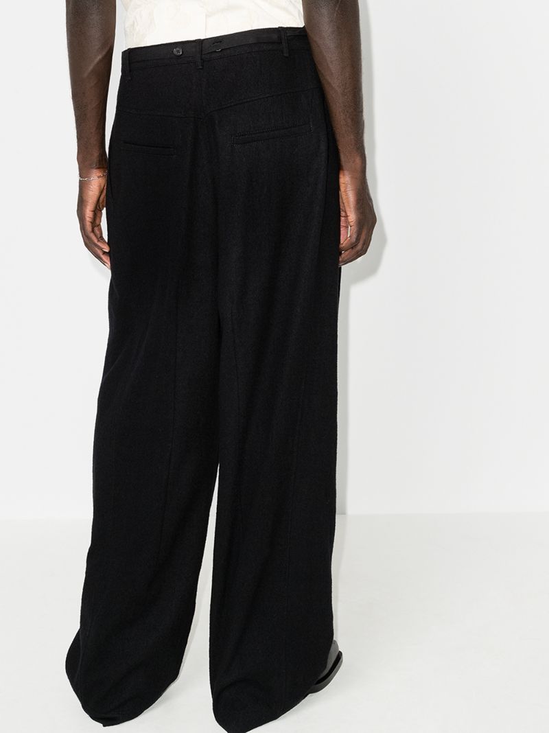 Drawstring Wide Leg Trousers