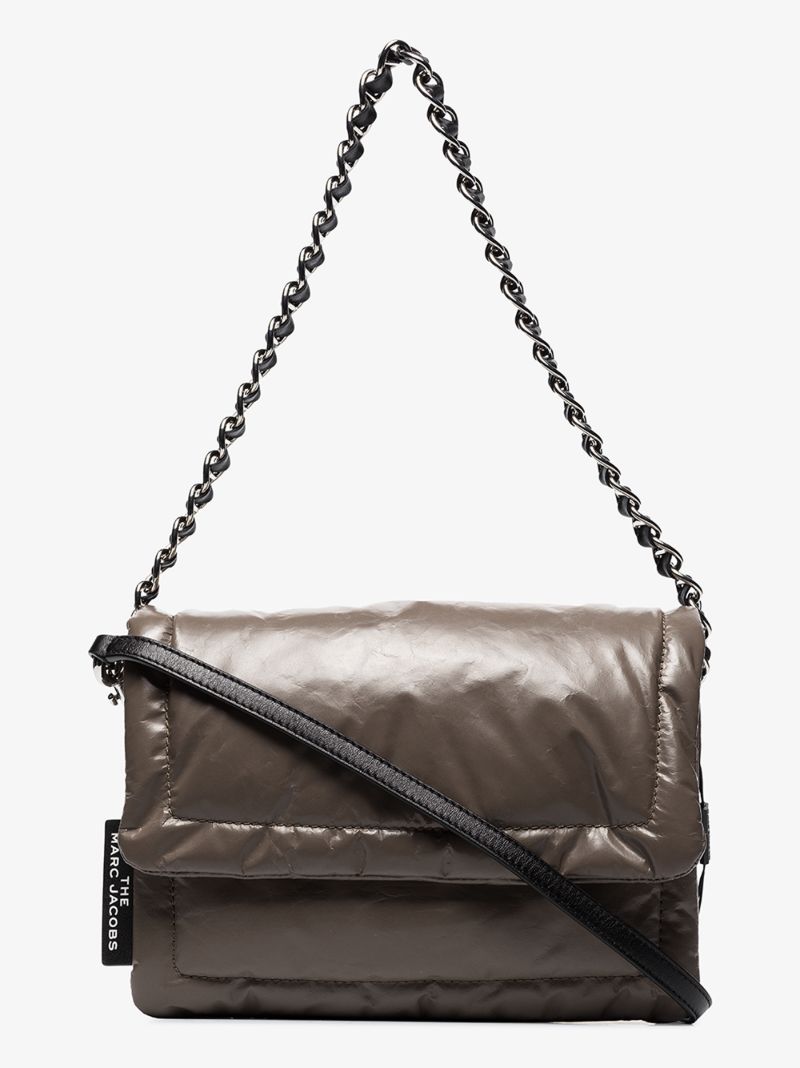 Grey the Pillow Leather Shoulder Bag