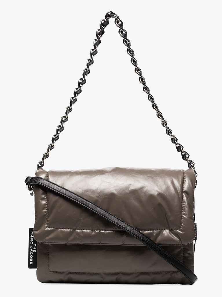 Grey the Pillow Leather Shoulder Bag