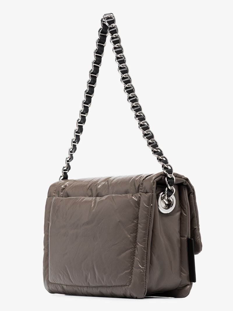 Grey the Pillow Leather Shoulder Bag