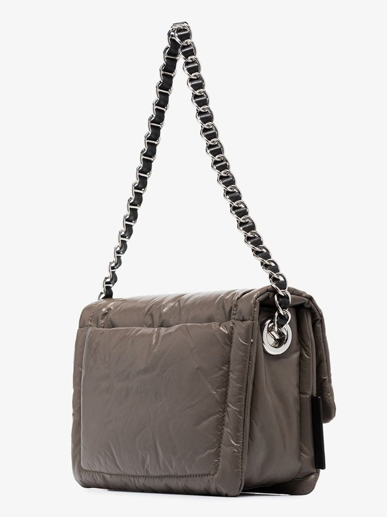 Grey the Pillow Leather Shoulder Bag