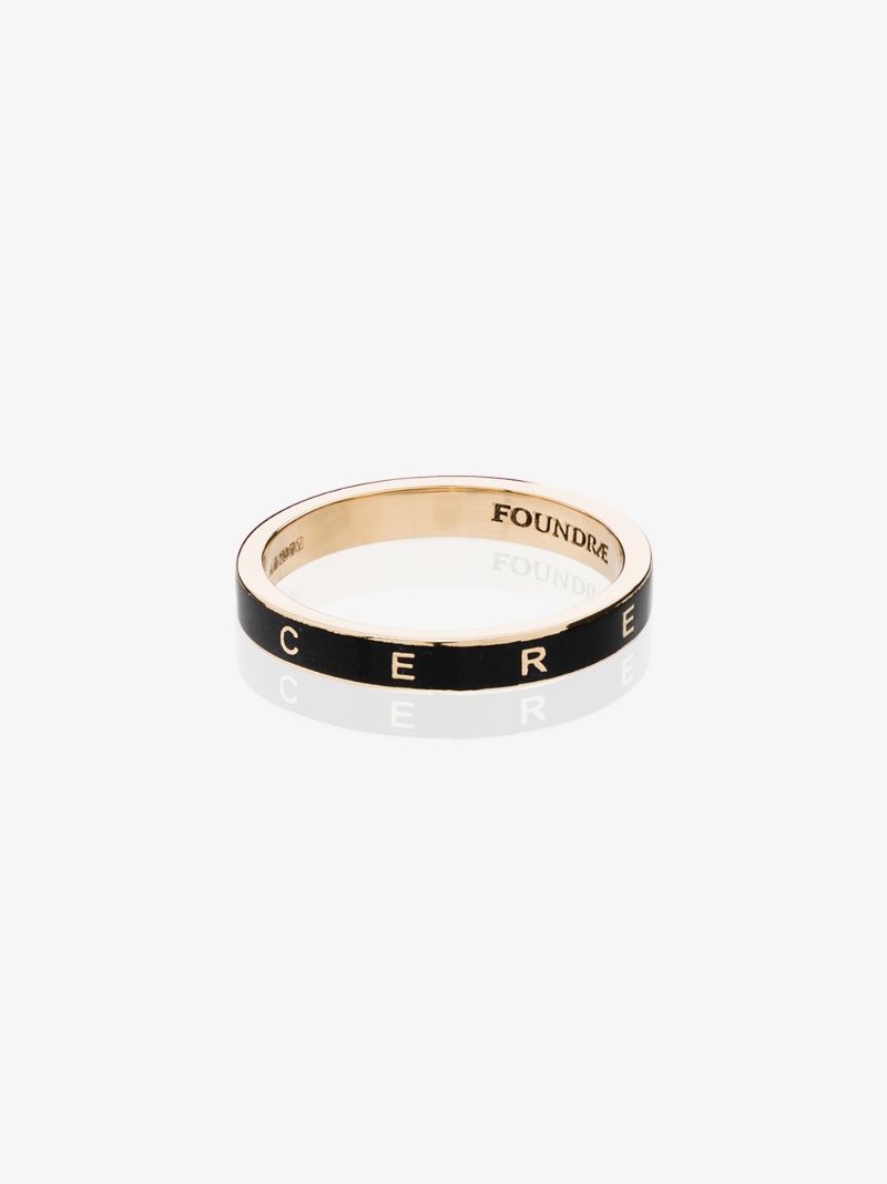 18k Gold Resilience Enamel Ring